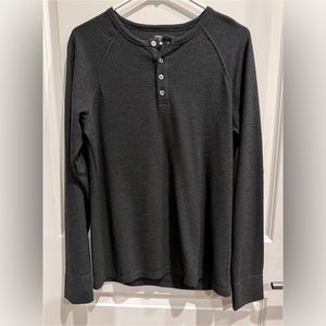 Mack Weldon WARMKNIT Long Sleeve Henley Shirt